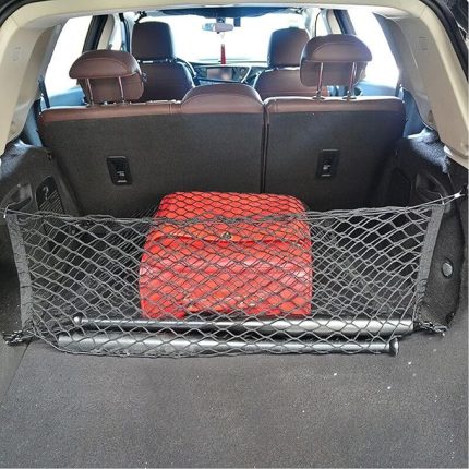 Araç bagaj filesi, yüksek elastik bagaj filesi, bagaj düzenleyici, karavan bagajı için, günlük hafif yük kamyonları için uygundur (tek katmanlı, 120 x 40 cm, 210 x 210 cm'ye kadar uzanır)