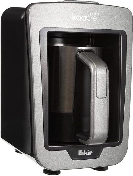 Kaave Steel Türk Kahvesi Makinesi, ‎735 W, 4 Fincan Kapasite, ‎26 x 22 x 30 cm, Silver Stone