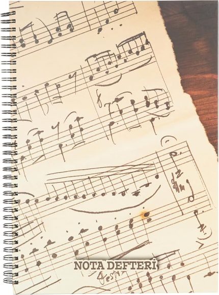 Color A4 80 Yp.Sert Kapak Spiralli Müzik Defteri