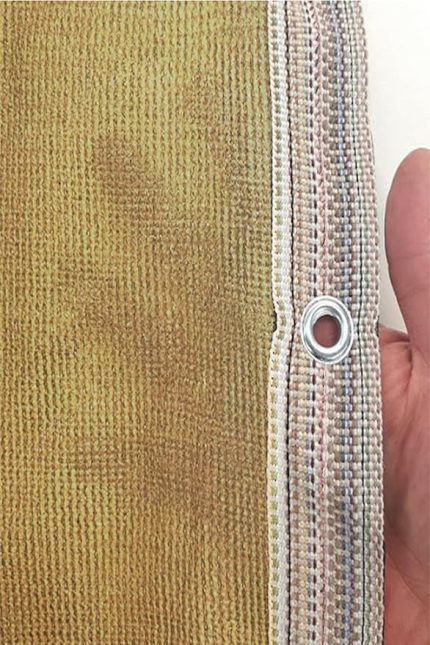 Güneş Geçirmez Gölgelik File, Gölgeleme Tülü, Çit Filesi, Balkon Gölgeliği 10x1 m2 -Krem