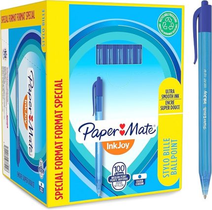 Papermate Inkjoy 100 Üstten Basmalı Ulv Mavi Ofis (80+20)