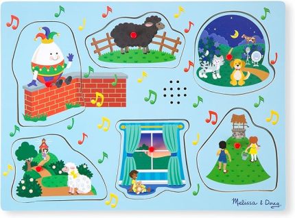 & Doug Soundpuzzle aus Holz - Kinderreime 3 (6 Teile)