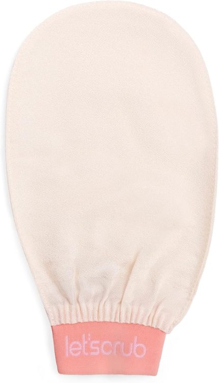 Ekru Banyo Duş Kesesi Peeling Eldiveni %100 Floş İpek Unisex