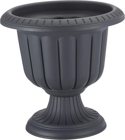 N003 Nergis Saksı 58,9cm, 47 Litre Dış Mekan Saksı Antrasit