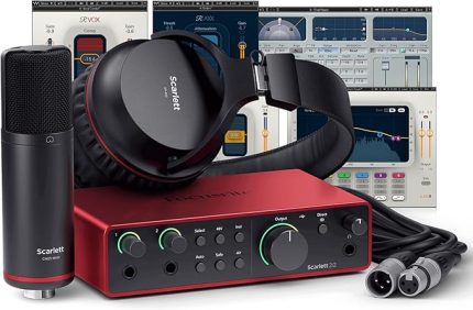 Focusrite Scarlett 2i2 Studio (4. Nesil) USB Ses Arabirimi ve Dalgalar Müzisyenleri 2 Paketi