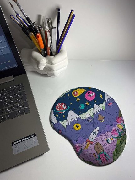 Shop Carton Illustrator Baskılı Bilek Destekli Mouse Pad