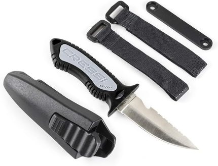 Grip Dalış Bıçağı, Siyah, Tek Renk