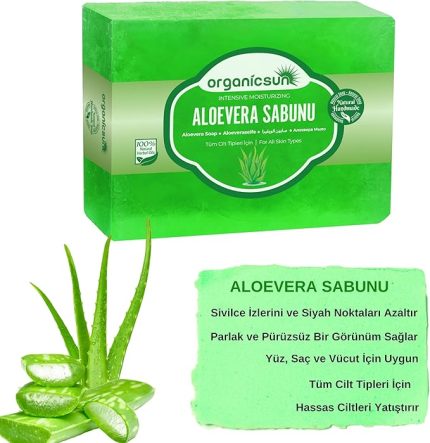 Aloe Vera Sabunu 140 Gr 1 Adet Tüm Cilt Tipleri İçin Yatıştırıcı ve Canlandırıcı Etkili