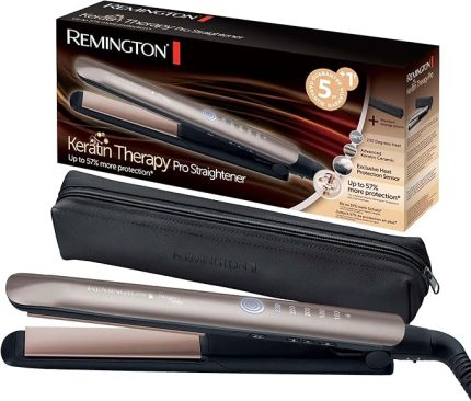 Keratin Therapy Pro Profesyonel Saç Düzleştirici, Isı Koruma Sensörü, Yüksek Kaliteli Keratin Seramik Kaplama, Dijital Ekran, 160-230°C, S8593