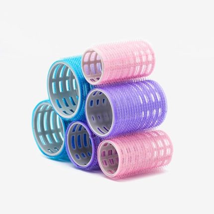 1225 Karma Bigudi 6Lı Cırtlı - Yapışkanlı Saç Bigudisi