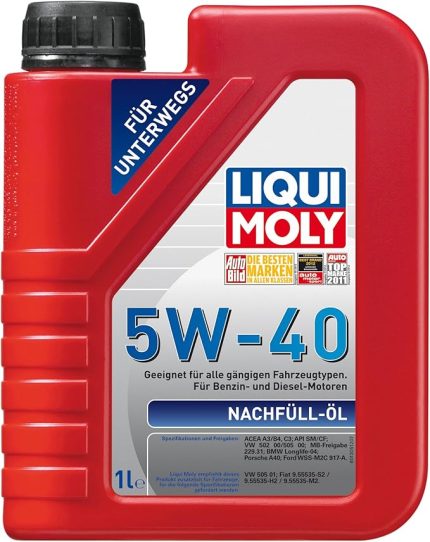 Moly Nachfüll-Öl 5W-40 1 Litre Otomotiv Bakım Ürünü