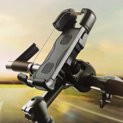 Telefon Tutucu Bisiklet Gidonları için ve Gidonlu Motosikletler için 360 Derece Dönebilen Kullanımı Rahat ve Kolay Montaj 4.7 ve 6.8 inç Telefonlar İçin Uyumlu K355