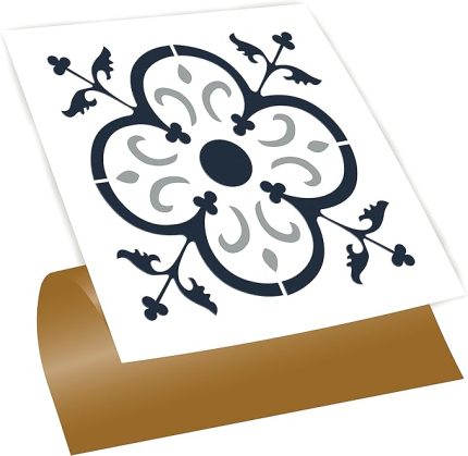 Kendinden Yapışkanlı Solo Fas Desenli PVC Karo 30x30 cm (11 Adet / 1 m²)