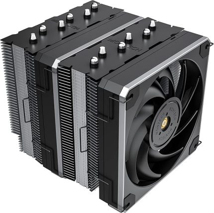 Metal DT24 Taban, Yüksek Performanslı Çift Kule CPU Soğutucu, 2X Metal 120 PWM Fanlı, 270W TDP