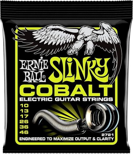 Ball Normal Slinky Kobalt Elektro Gitar Telleri, Ölçü 10-46