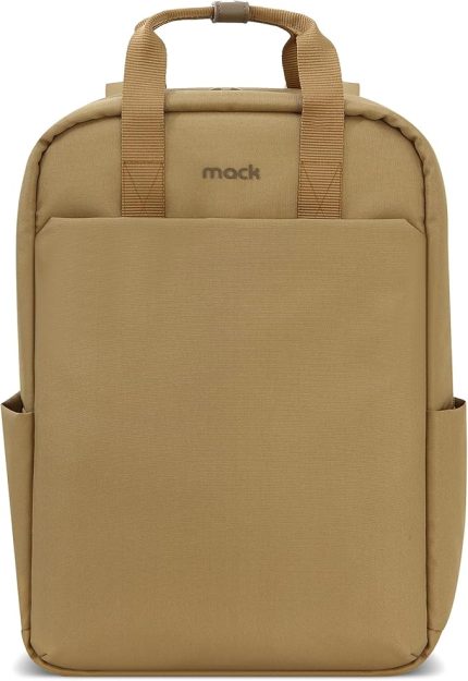 MCE-1523 Nova Eco Çevre Dostu Laptop Sırt Çantası 15.6 inç, YKK Fermuarlı Bilgisayar Sırt Çantası, Kadın ve Erkek Günlük Çanta, Okul ve İş Çantası, Camel