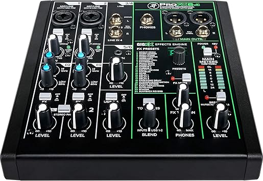 ProFX6 V3 6-Channel Mixer with USB & FX Mikser - Görsel 4