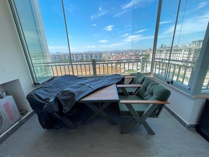 Mobilya Koruma Örtüsü Branda (Siyah, 160x160x80 cm(santimetre))