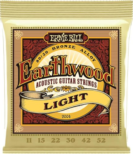 Ball Earthwood Light 80/20 Bronze Akustik Gitar Telleri - 11-52 Gauge