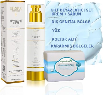 Beyazlatıcı Krem + Cilt Beyazlatıcı Sabun Seti - Kararma Giderici, Genital Bölge, Koltuk Altı
