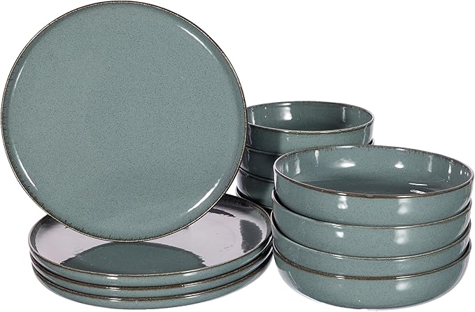 Porselen Moderna 12 Parça 4 Kişilik Yemek Takımı Mavi