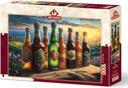 Puzzle Retro Bira Şişeleri 1000 Parça Puzzle
