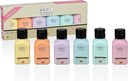 Akrilik Boya 6x75ml Set - Pastel Renkler