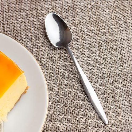 6 Parça Tatlı Kaşık Takımı, Paslanmaz Çelik, Parma Rengi