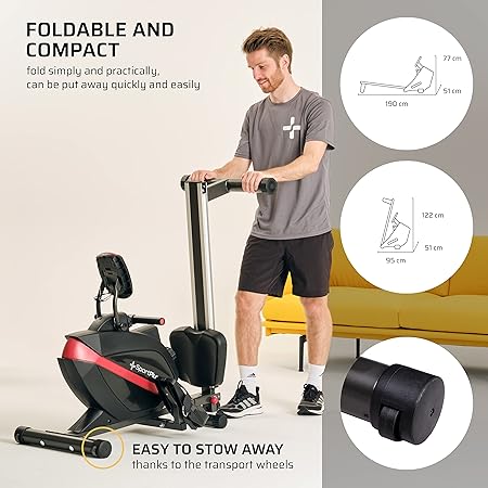 Kürek Makinesi, Evlere Uygun, Katlanabilir, Sessiz ve Akıcı Antreman, Akıllı Ekran - Görsel 5