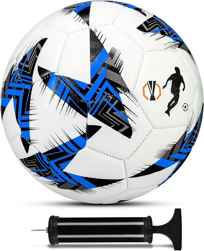 Futbol Topu Europe Ligi Pompalı Set Dayanıklı Sert Zemin Halı Saha Futbol Topu 100