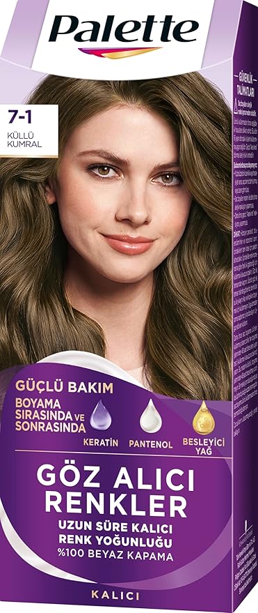 Göz Alıcı Renkler Küllü Kumral 7.1 Saç Boyası