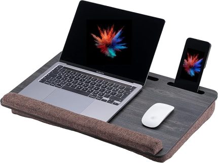 Wood - LS021 Minderli 15,6" ve 17,3" Laptop Sehpası