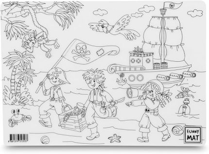 Çocuk Funny Mat - Korsan 25X35Cm - Yeni