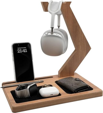 STORE Kulak lık Standı-Kulaklık Tutucu-Dekoratif Kulaklık Standı-MDF -Ceviz