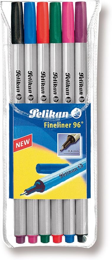 Fineliner 6lı Karışık Renk Kutu