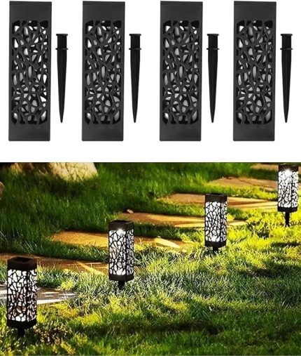 4'lü Set Güneş Enerjili Solar, GÜN IŞIĞI, Yürüyüş Yolu Bahçe Işıkları, Güneş LED Işıkları, Bahçe, Teras, Çim, Havuz, Yol için Peyzaj Aydınlatması