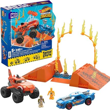 Hot Wheels Smash N Crash Tiger Shark Çarpışma Seti, 5 yaş ve üzeri, HKF88