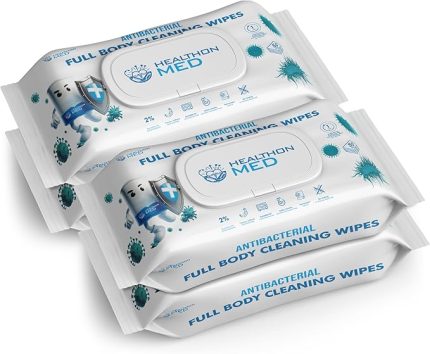 Islak Vücut Temizlik Mendili (4'lü Set, Büyük) Kamp, Seyahat ve Hasta Bakımı İçin Uygun