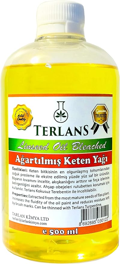 Keten Yağı Resim Yağı Ahşap Koruyucu 500 ml Linseed Oil