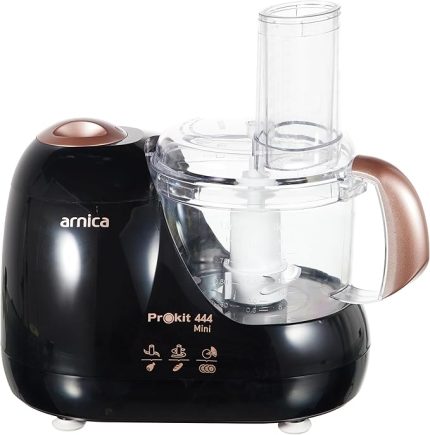 Prokit 444 Mini Mutfak Robotu, 600 W, 1 L Hazne, Hamur Karıştırma, Paslanmaz Çelik Bıçak, Rose