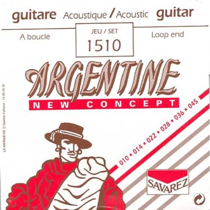 1510 Loop End Arjantin Gitar Telleri 010/045, Ekstra Hafif Askılı