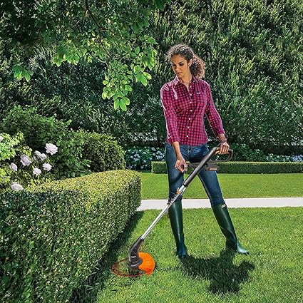 WG927E 40Volt 2.0Ah. Li-ion 34cm Profesyonel Şarjlı Çim Biçme + WG157E.9 20Volt 25cm Misinalı Çim ve Kenar Kesme - Görsel 4