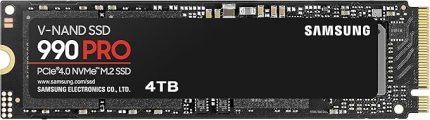 990 PRO NVMe M.2 SSD, 4 TB, PCIe 4.0, 7.450 MB/s okuma, 6.900 MB/s yazma, dahili SSD, oyun ve video düzenleme için, MZ-V9P4T0BW