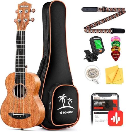 DUS-100 Soprano Ukulele Seti (Natural)