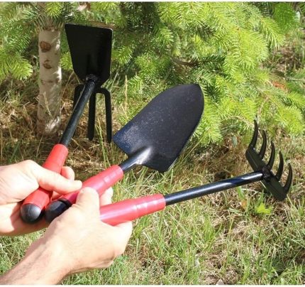 Strong Bahçe Hobi Seti (Tırmık Çapa Kürek -Metal Malzeme)