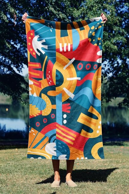 Teknolojisi ile Üretilen Hafif ve Kum Tutmayan Plaj Havlusu – 75X130 – 90x150 Cm Move Like Matisse essnNM56