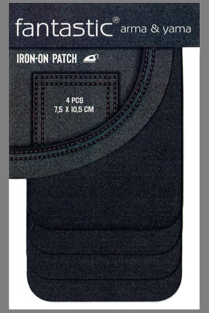 Paket Ütü Ile Yapışan Kumaş Dokuma Arma Patch Giysi & Kıyafetler Için (Siyah) Yama Kolay Uygulama