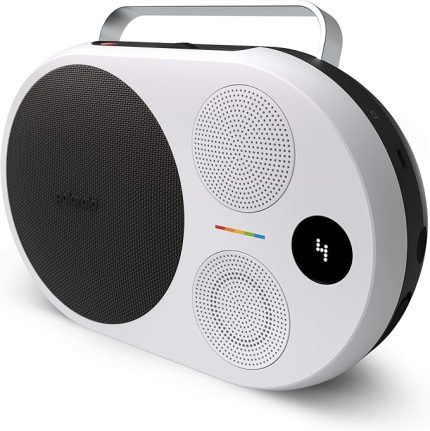 P4 Müzik Çalar (Siyah) Güçlü Büyük Oda Kablosuz Bluetooth Hoparlör, Şarj Edilebilir, Çift Stereo Eşleştirme