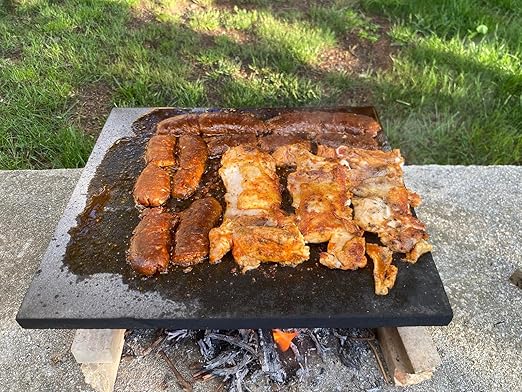 Bazalt Fırın Taşı - Tam Fırın Boyutu (30x40cm),Fırın Taşı, Pizza Taşı, Mangal Taşı, Doğal Taş, Pişirme Taşı - Görsel 3