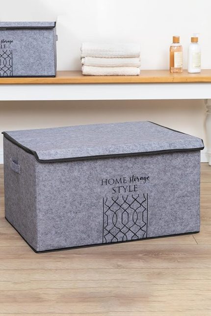 Çok Amaçlı Kapaklı Düzenleyici Kutu (Mega Plus, Gri)